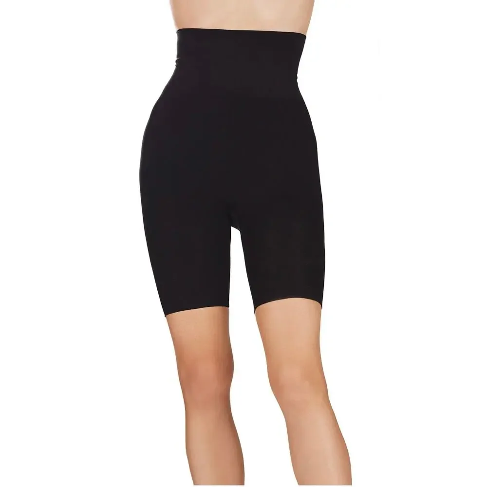 MeMoi Black XL High-Waisted Seamless Firming Thigh Shaper